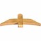 Ekena Millwork Bellingham Rough Sawn Timber Gable Bracket, Western Red Cedar, 48"W x 18"H x 4"D x 6"F, 9/12 Pitch GBW048X18X0406BEL00RWR - alternate 3